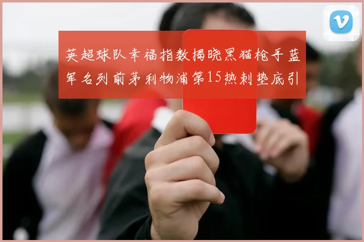 英超球队幸福指数揭晓黑猫枪手蓝军名列前茅利物浦第15热刺垫底引关注
